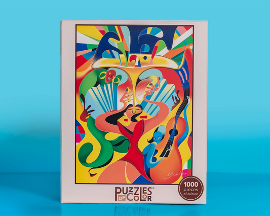 Ulmer Puzzleschmiede - Puzzle « Peinture Art » – Puzzle Artistique coloré  ingénieux 1000 pièces avec dégradé Abstrait – Art Moderne comme Puzzle