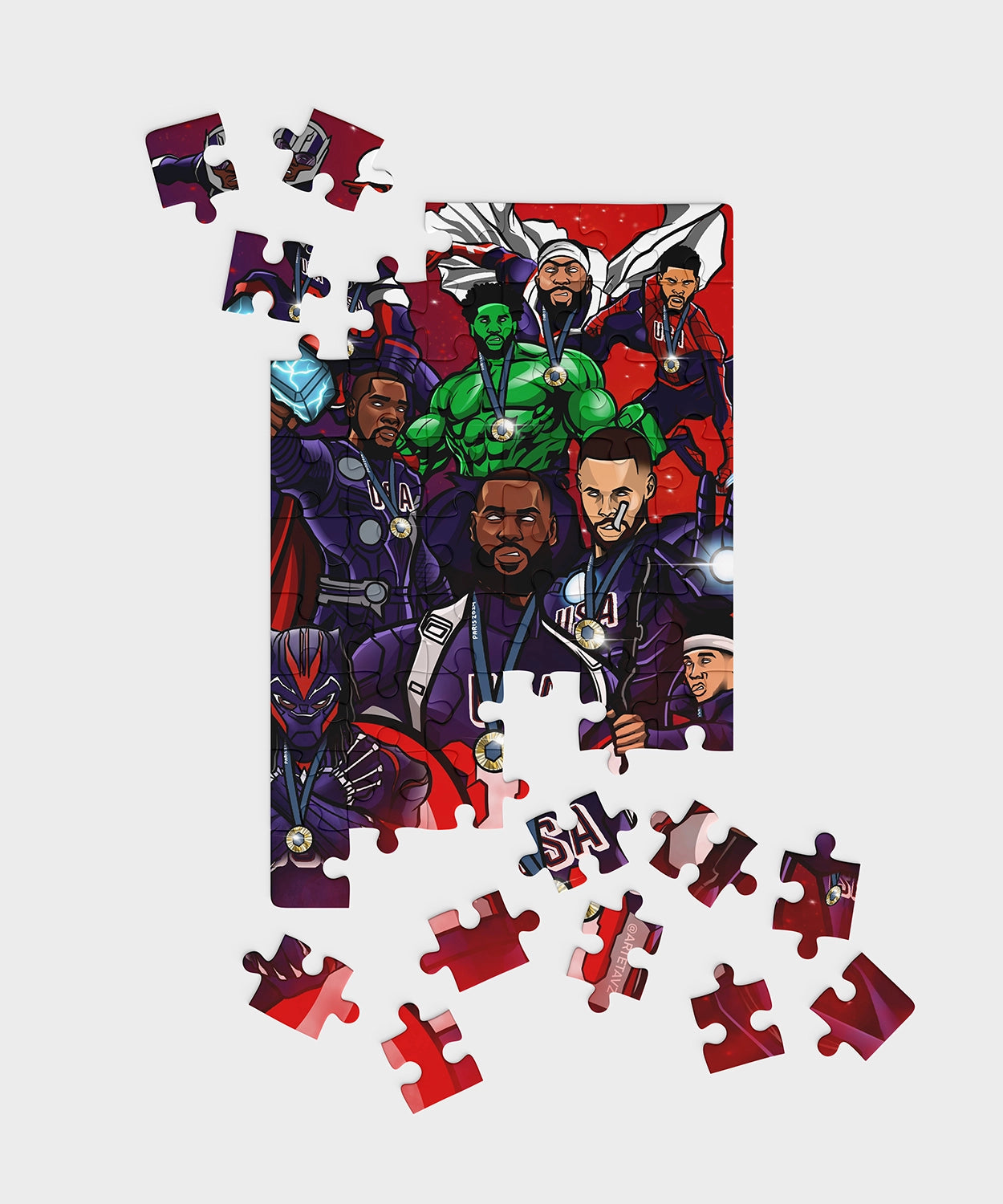 USA Heroes | Limited Time 100 Pc Puzzles